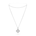 18K Van Cleef & Arpels Magic Alhambra One Motifs Diamonds Clover Necklace