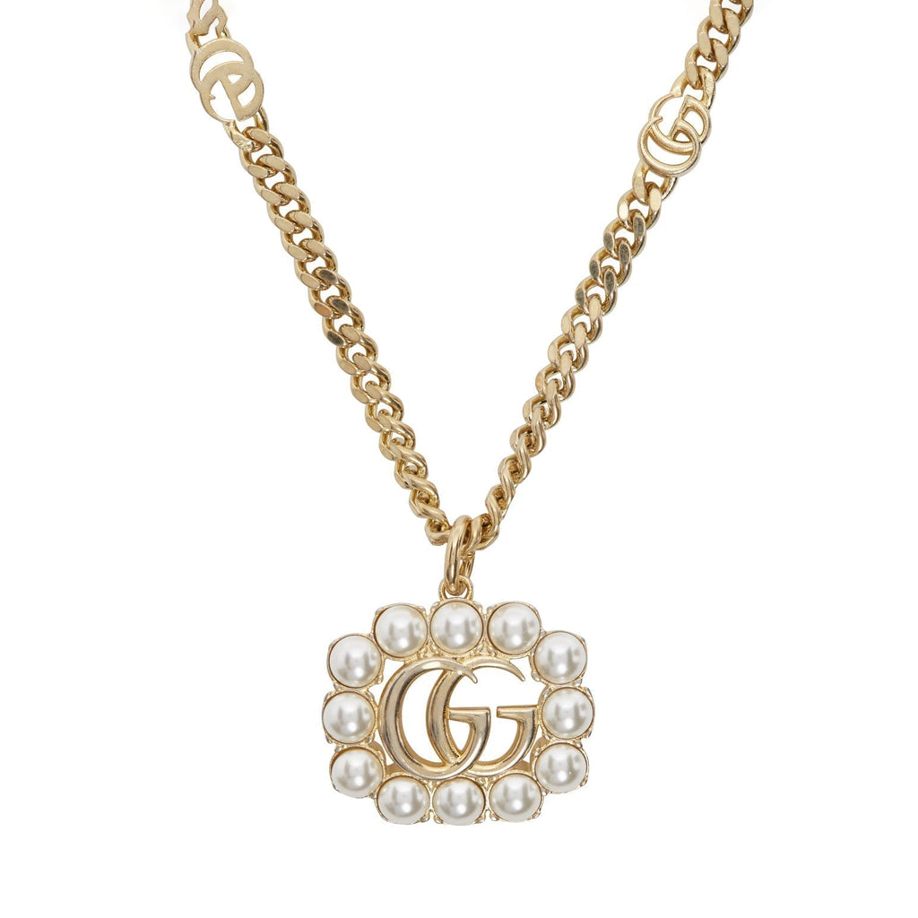 18K Gucci Pearl Necklace