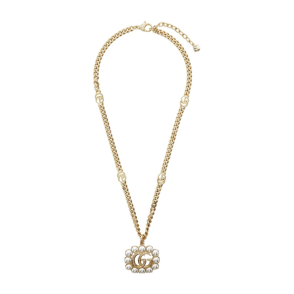 18K Gucci Pearl Necklace