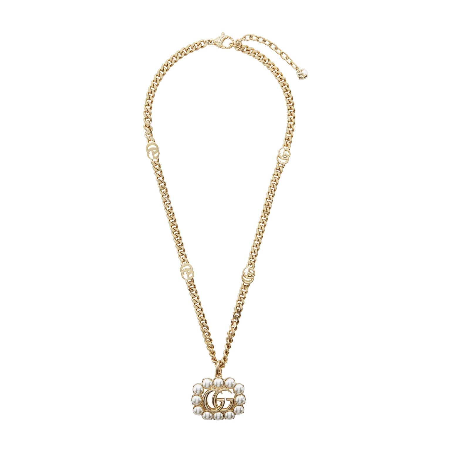 18K Gucci Pearl Necklace