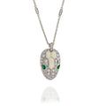 18K BVLGARI BV Serpenti Emerald Necklace