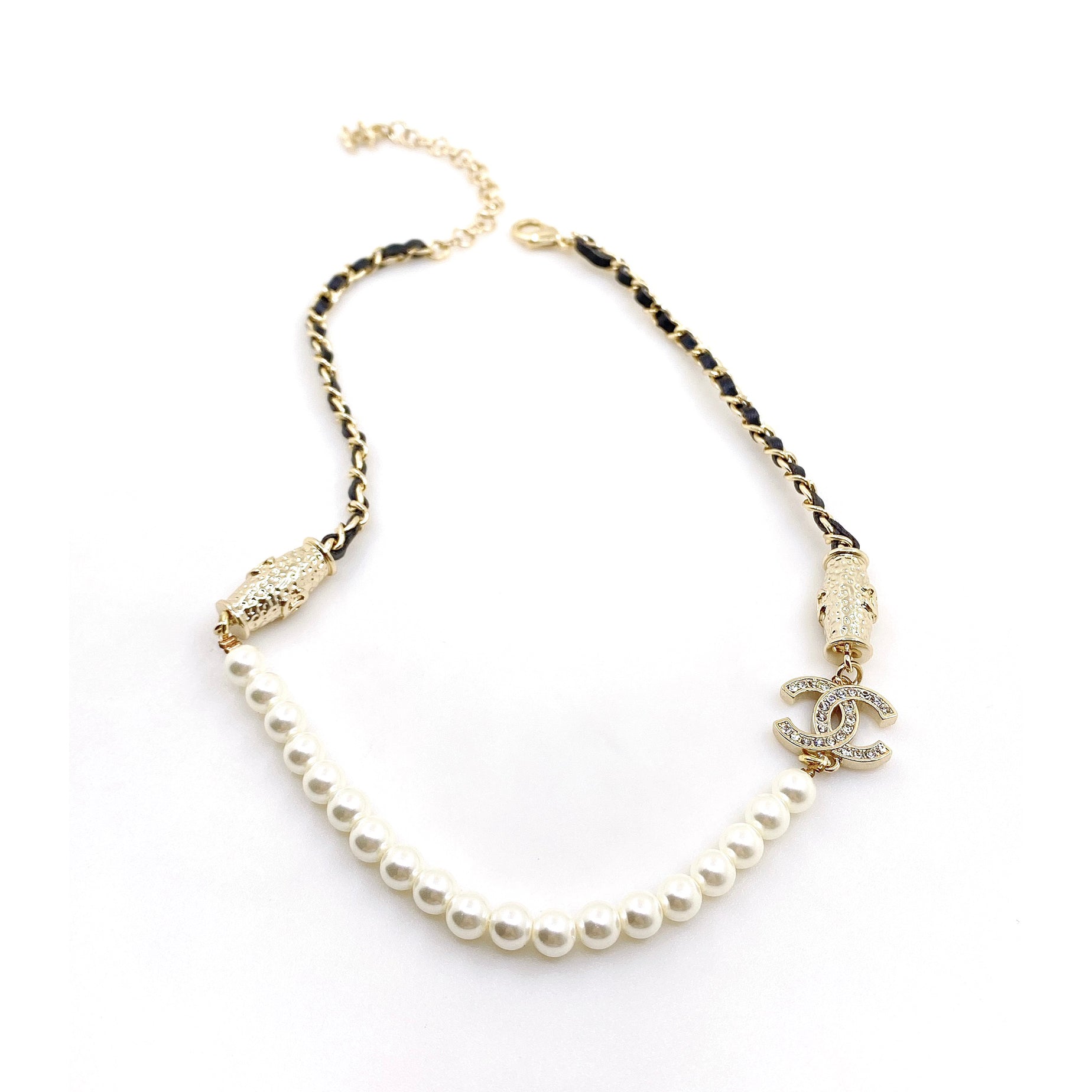 18K Chanel Crystals Choker Necklace
