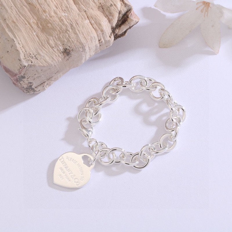 18K Tiffany Heart Tag Gold Bracelet