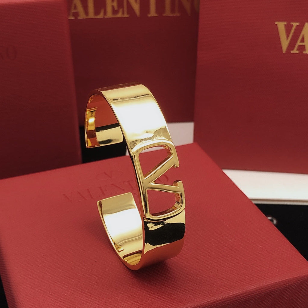 18K Valentino Vlogo Cuff Bracelet