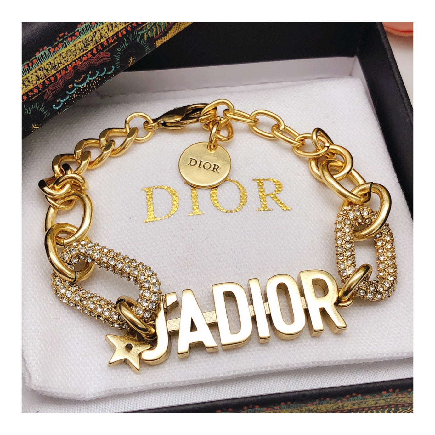18K Dior J'adior Chain Link Bracelet