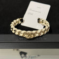 18K Chanel 26C White Open Cuff Bracelet