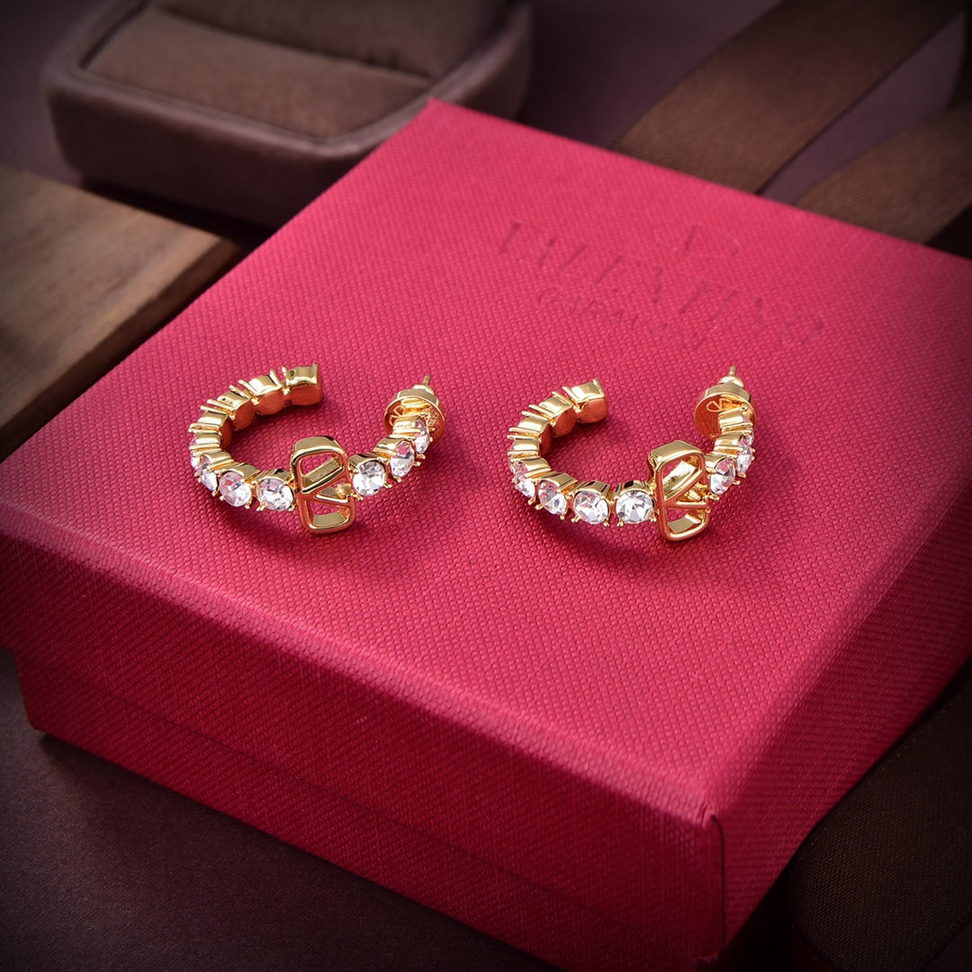 18K Valentino Garavani Vlogo Signature Earrings