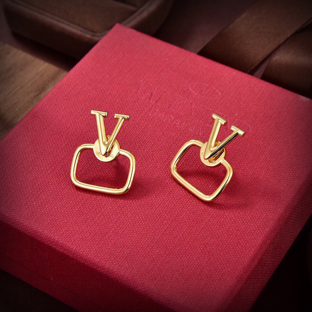 18K Valentino Vlogo Earrings