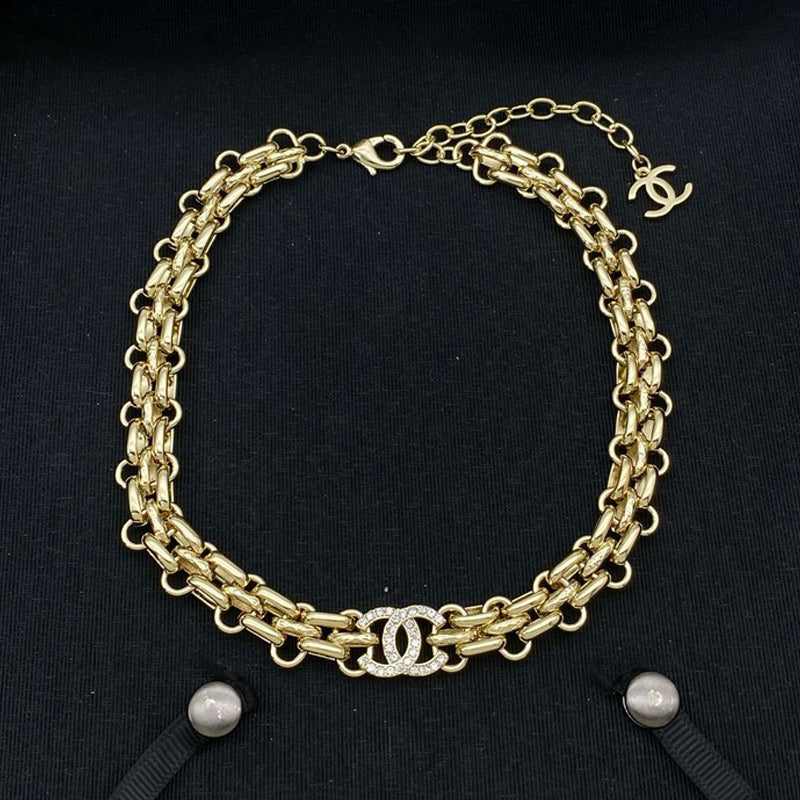 18K Chanel Choker Chain Diamond Necklace