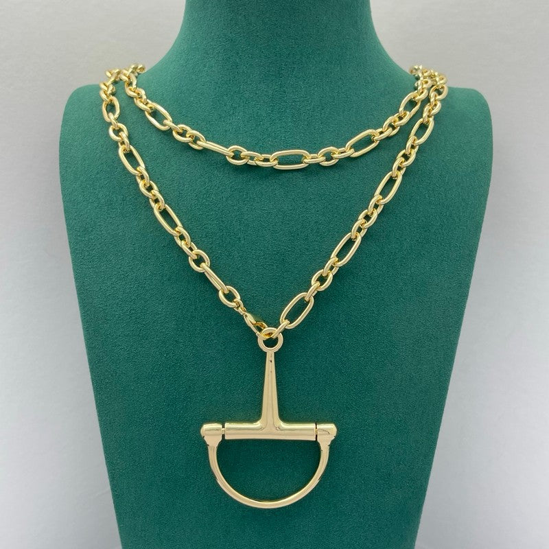 18K Gucci Gold Chain Link Necklace