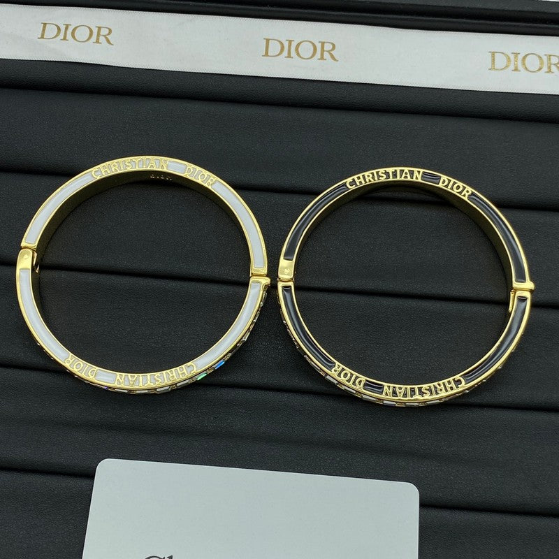 18K Dior Night Code Bangle Bracelet
