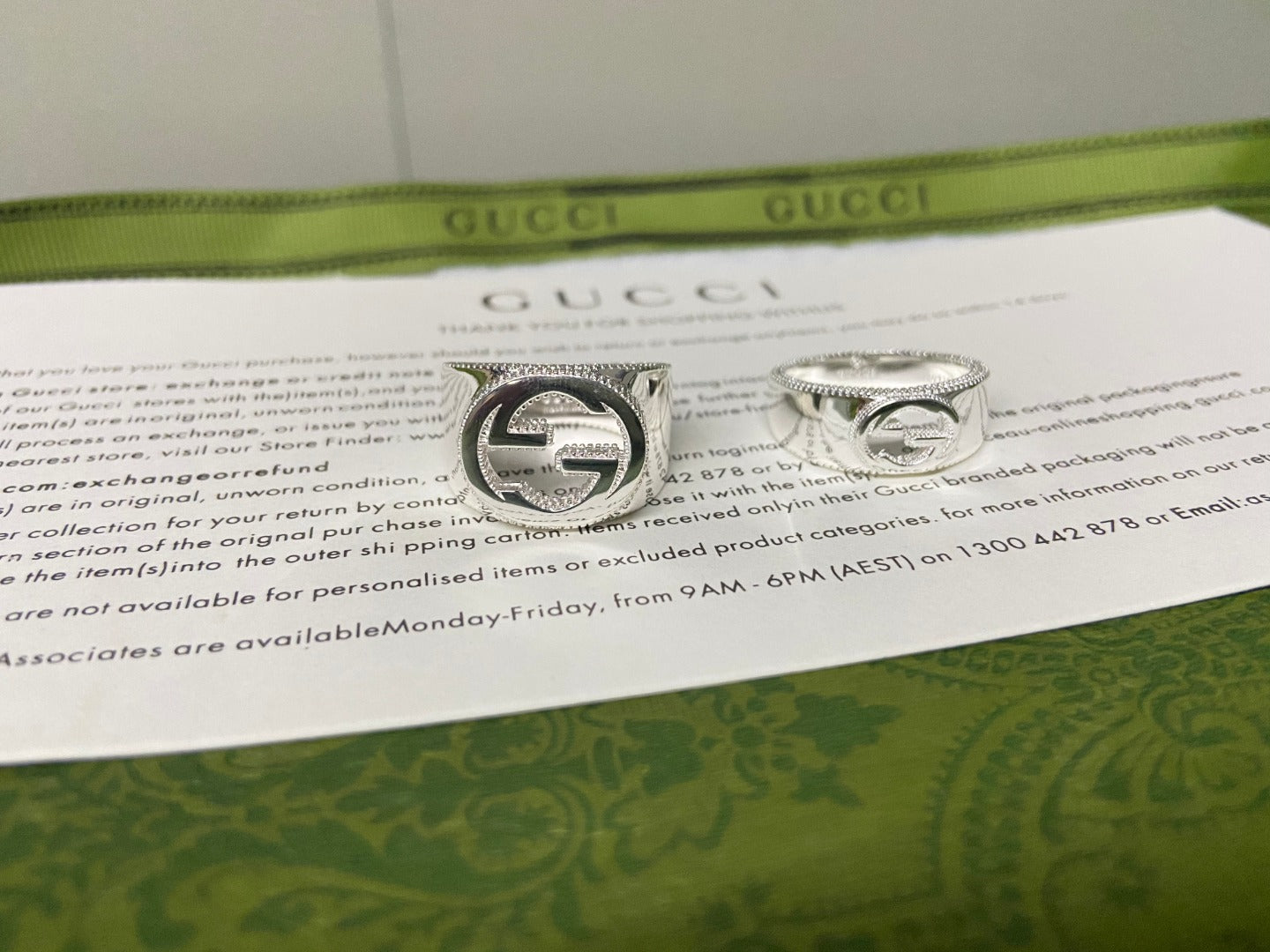 Gucci Interlocking G Wide Ring