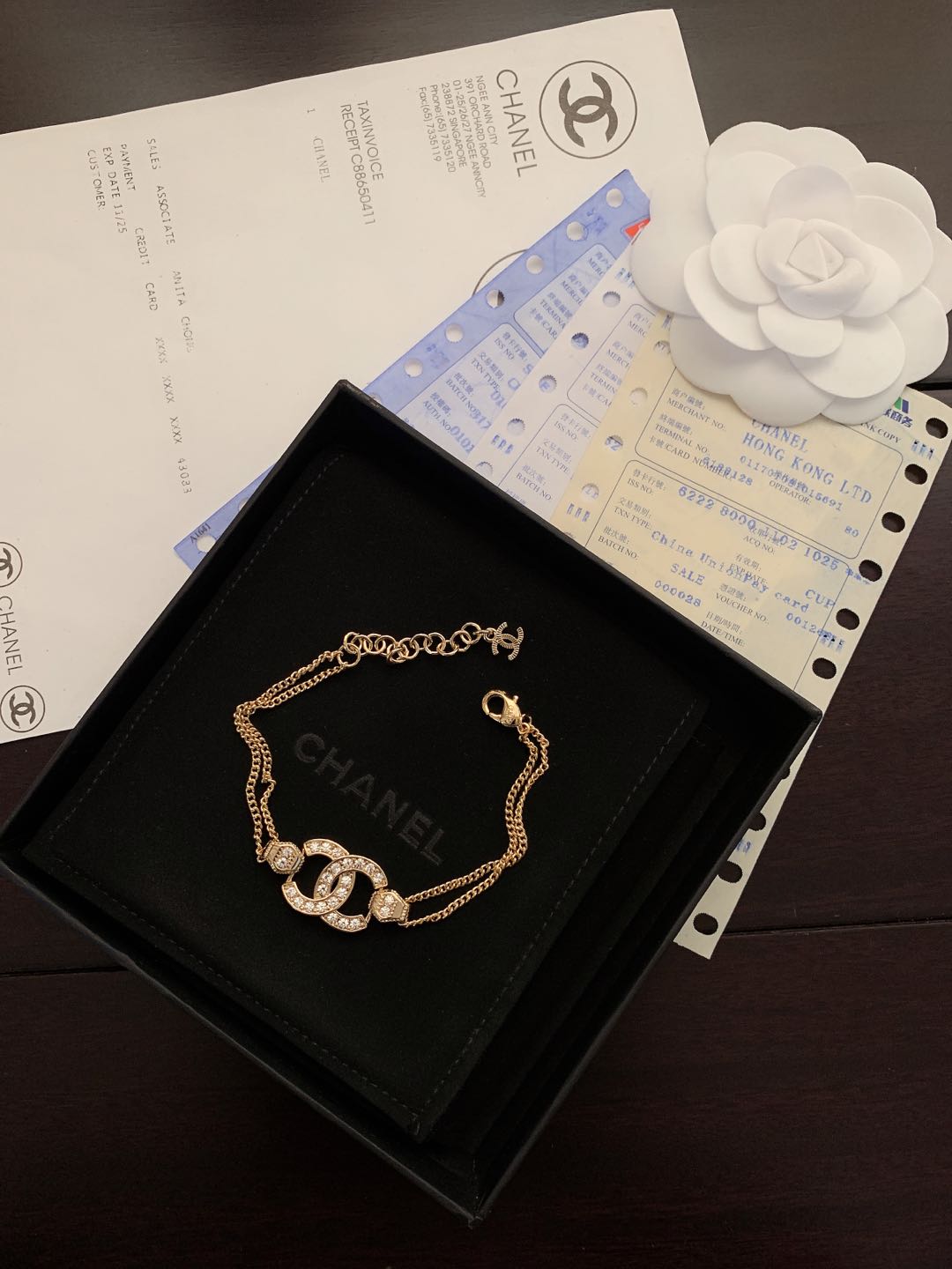 18K Chanel Crystals Bracelet