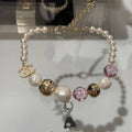 18K Chanel Color Crystal Choker Necklace