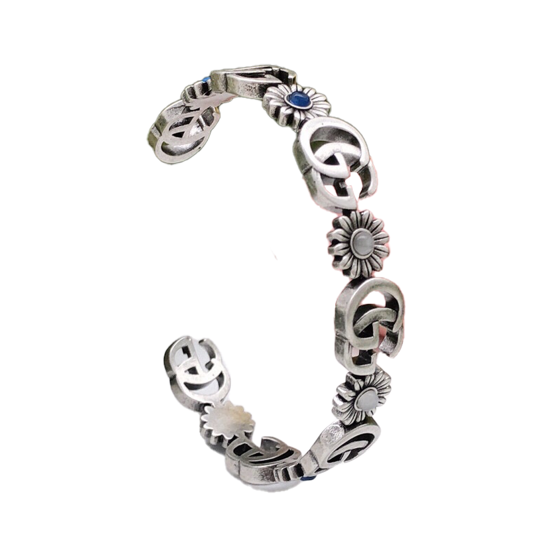 Gucci Flowers Open Cuff Bracelet