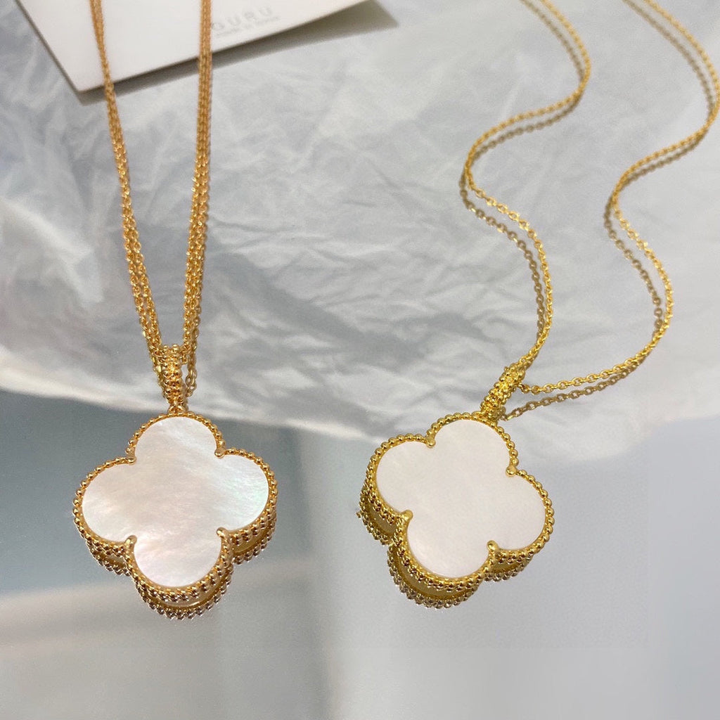 18K Van Cleef & Arpels Magic Alhambra One Motif Pearl Necklace