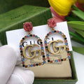 18K Gucci Color Crystals Earrings