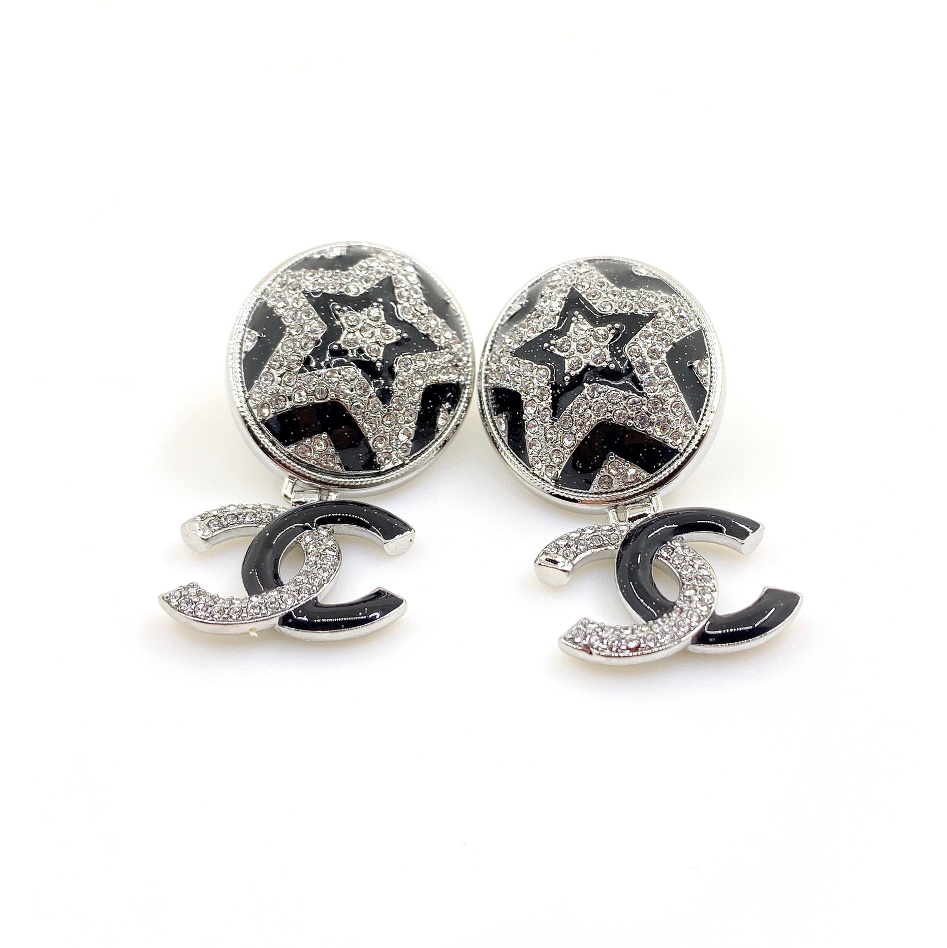 18K Chanel Diamond Earrings
