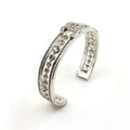 18K Chanel Cuff Crystals Open Bracelet