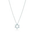 18K Tiffany Star of David Pendant Necklace