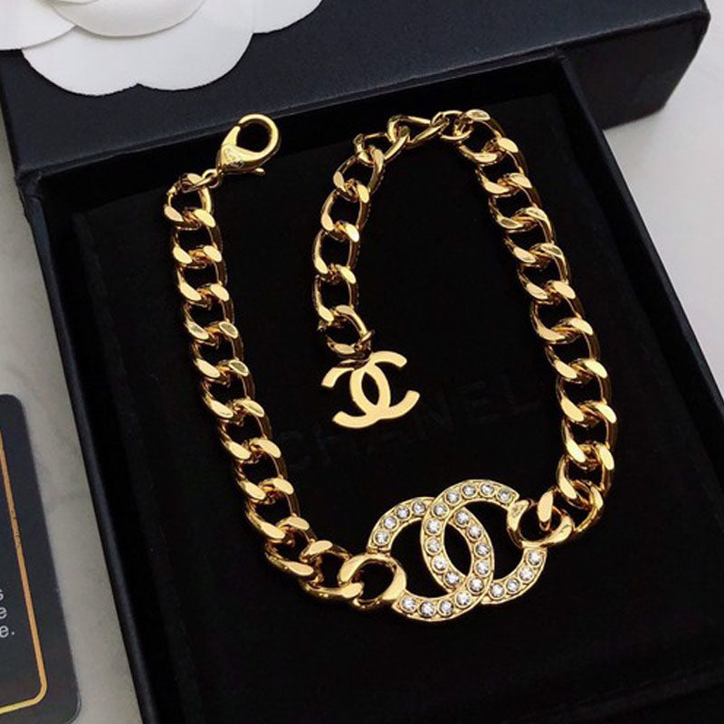 18K Chanel Diamond Chain Bracelet