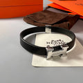 18K Belt Black Hermes Bracelet