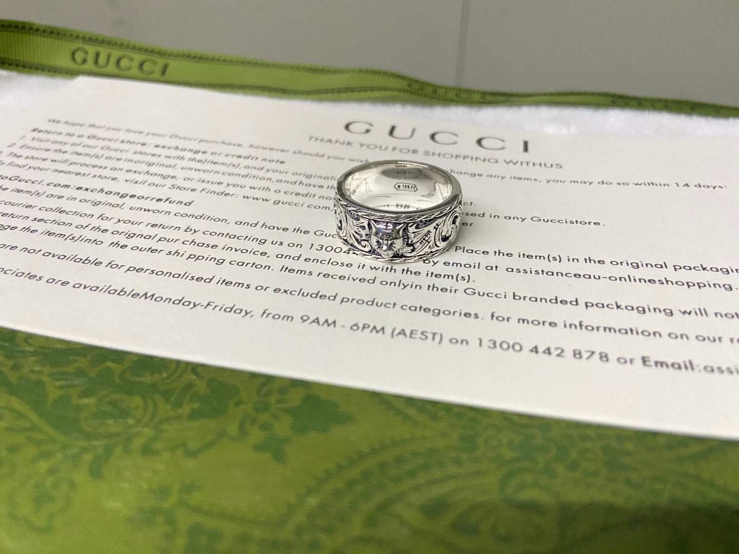 Gucci Feline Head Ring