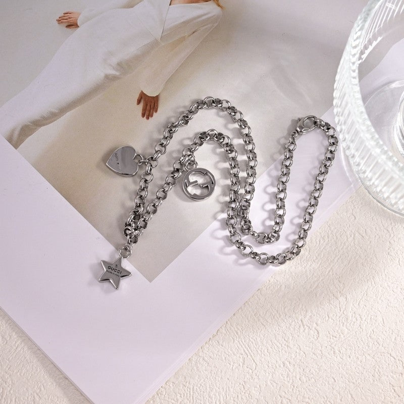 18K Gucci Star Chain Necklace