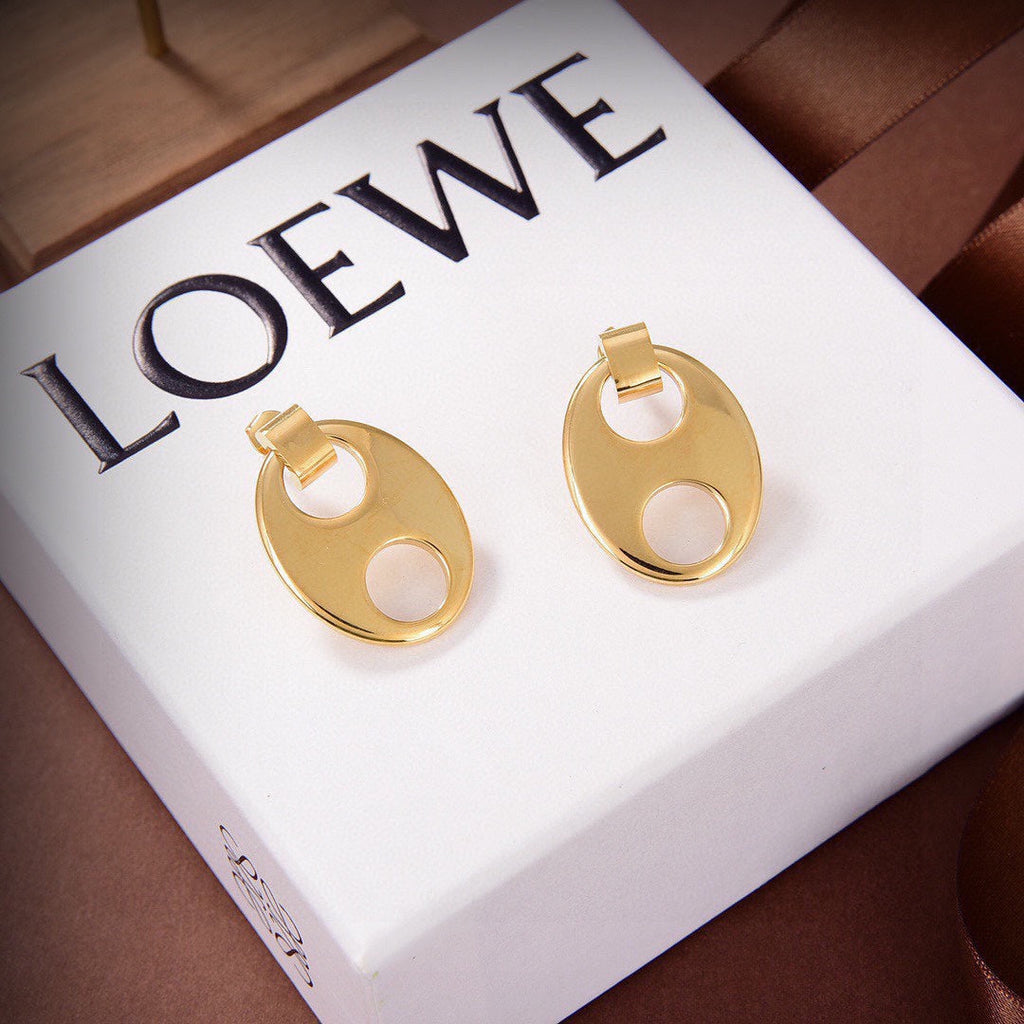 18K Loewe Anagram Earrings