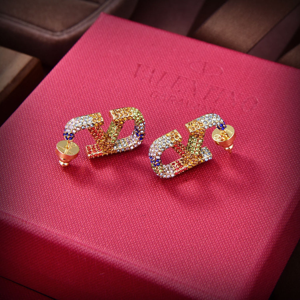 18K Valentino Garavani Vlogo Signature Earrings