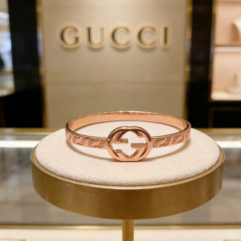 18K Gucci Interlocking G Gold Bracelet