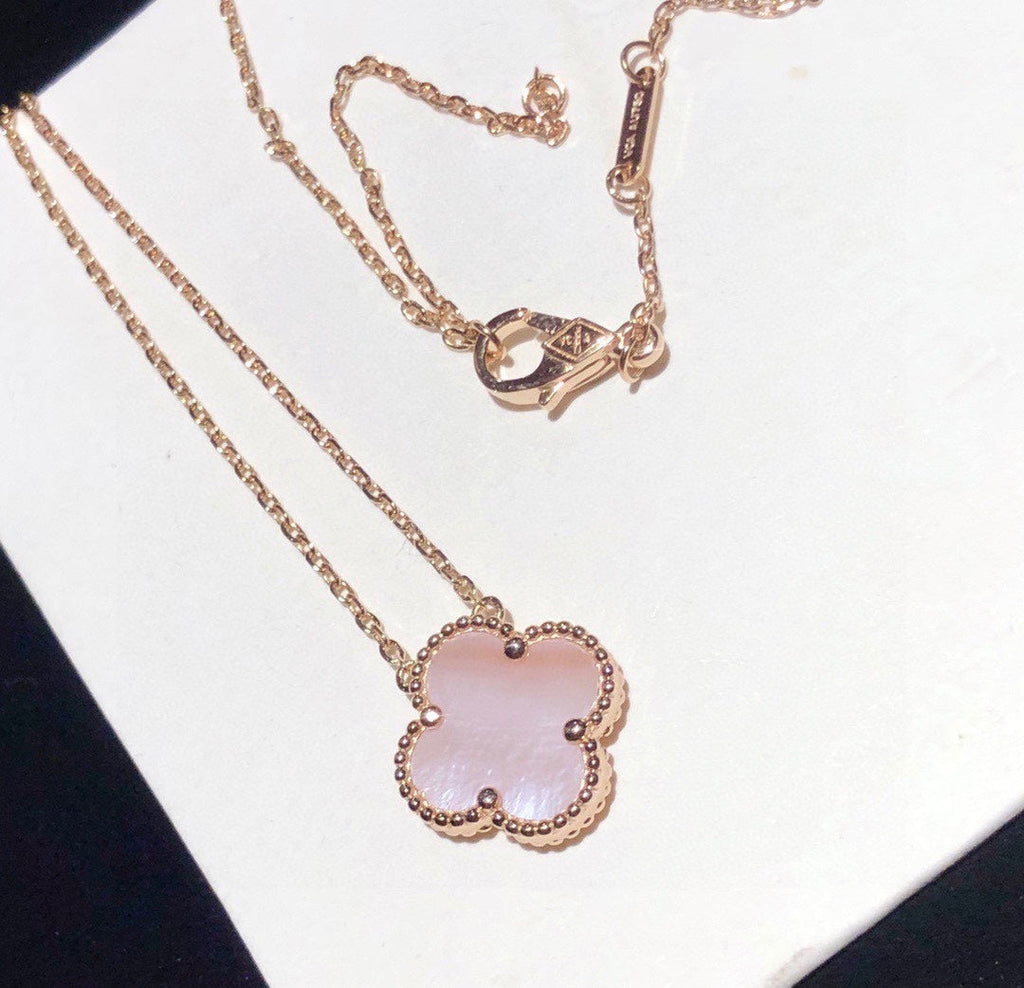 18K Van Cleef & Arpels Magic Alhambra Pink Necklace