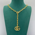 18K Gucci Big Gold Chain Necklace