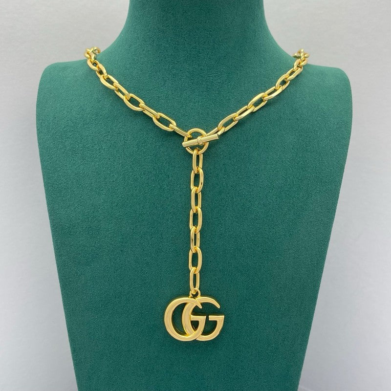 18K Gucci Big Gold Chain Necklace