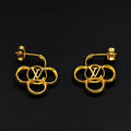 18K Louis Vuitton Hollow Gold Earrings