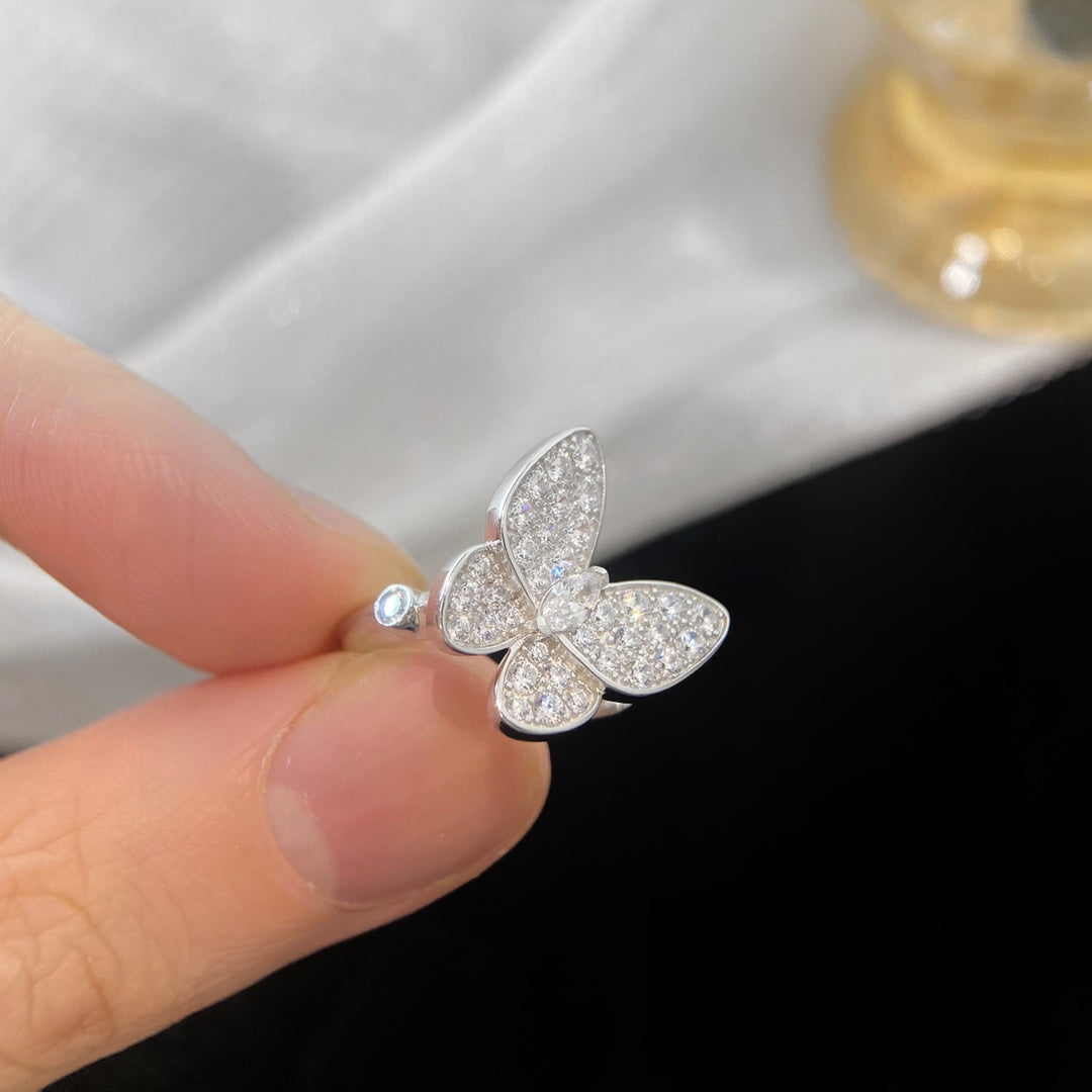 18K Van Cleef & Arpels Two Butterfly Ring