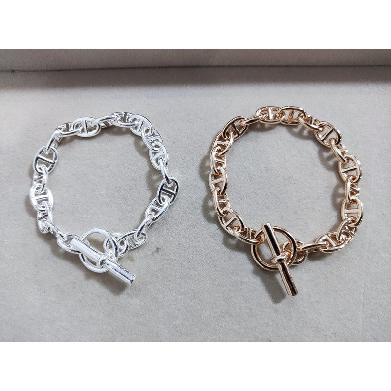 18K Hermes Cha?ne D'ancre Bracelet