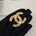 18K Chanel Uneven Gold Brooch
