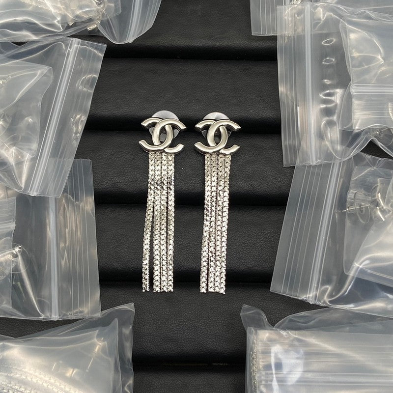 18K Chanel 24B Long Tassel Earrings