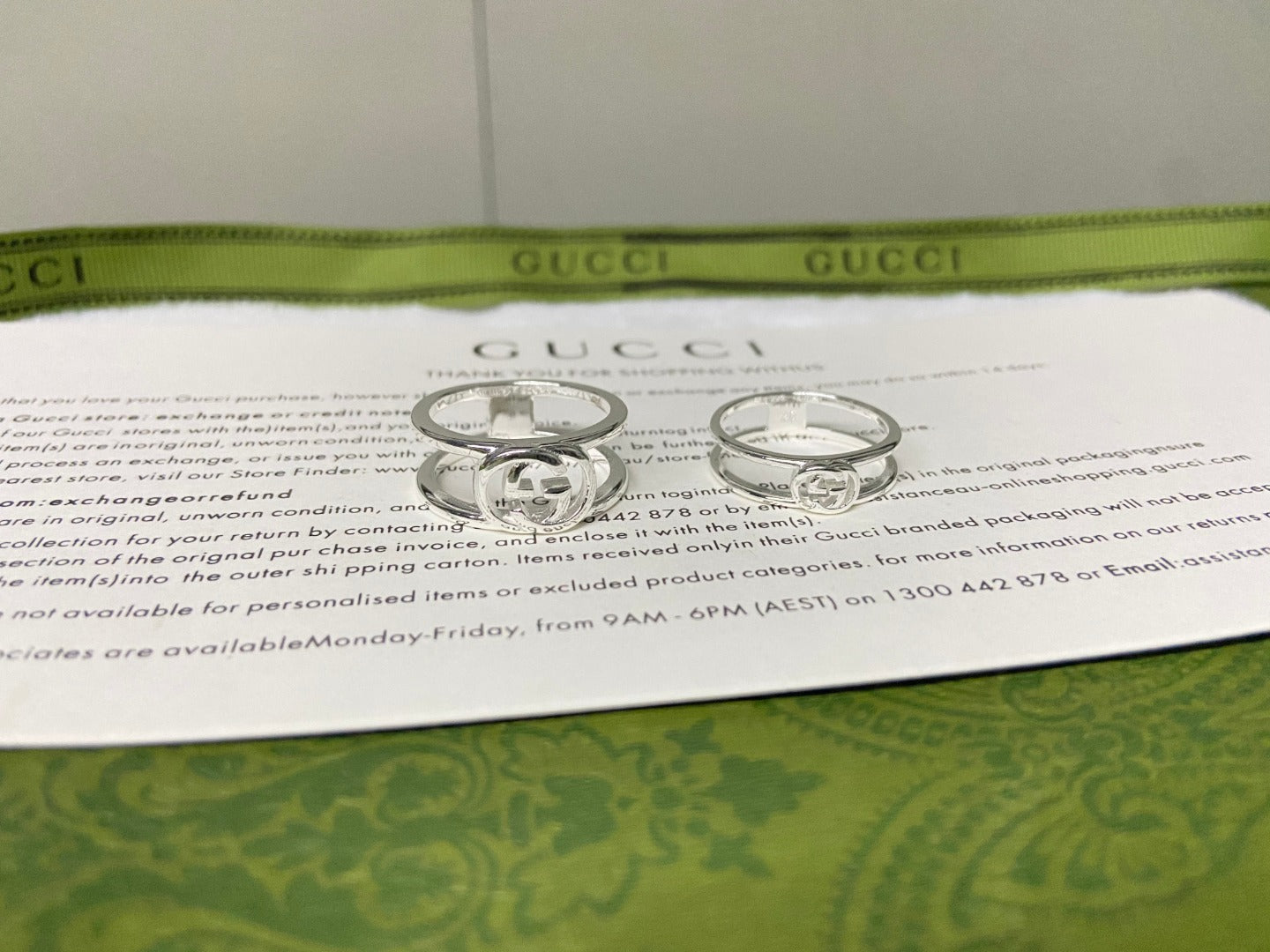 Gucci Interlocking G Wide Open Ring