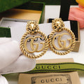 18K Gucci Pendant Earrings
