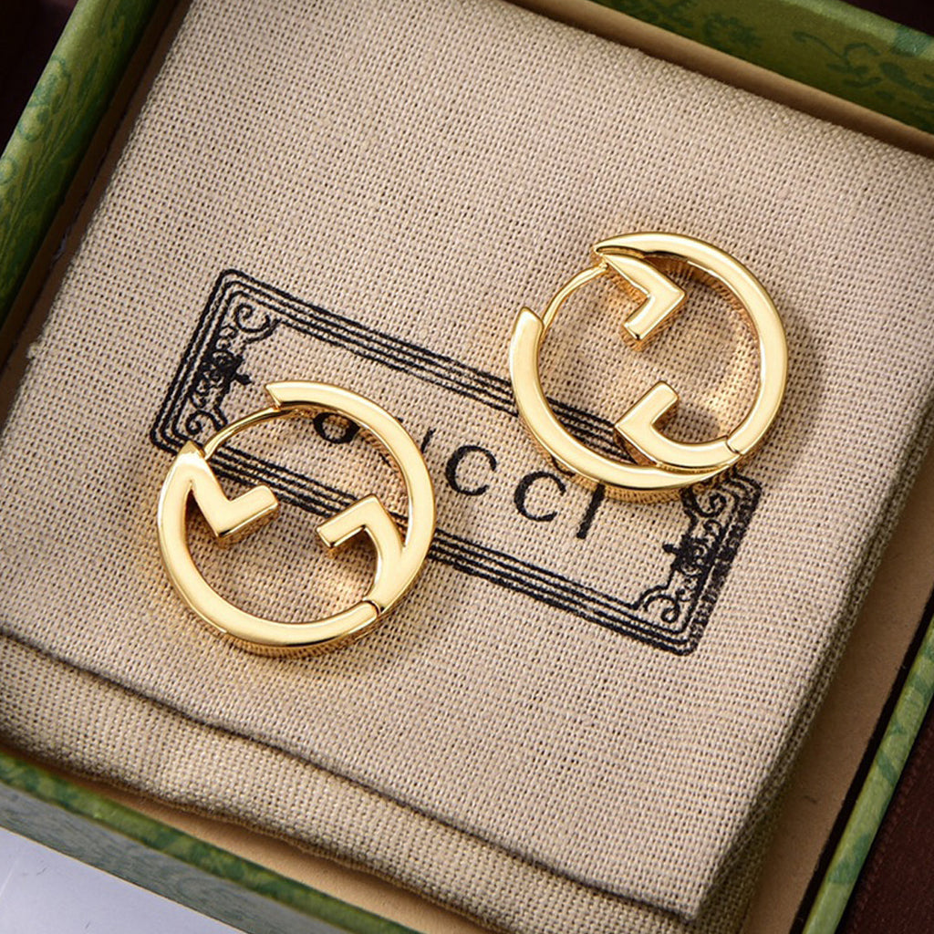 18K Gucci Hollow Earrings
