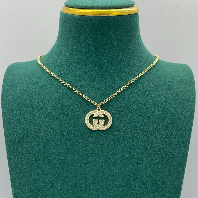 18K Gucci Gold Pearl Drop Necklace