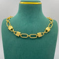 18K Louis Vuitton Lock Gold Chain Necklace