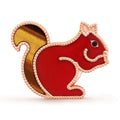 18K Van Cleef & Arpels Lucky Animals Squirrel Clip Brooch