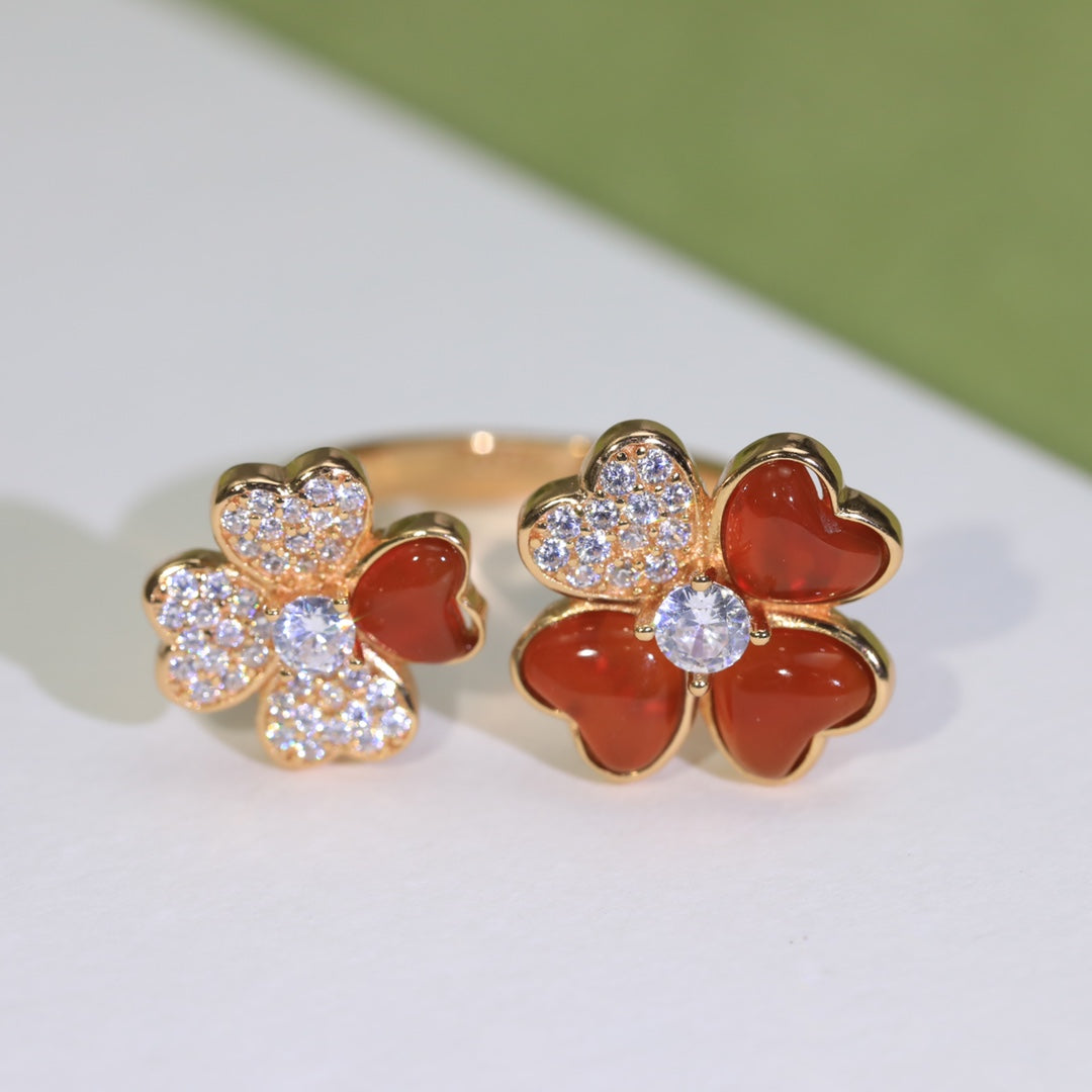 18K Van Cleef & Arpels Cosmos Between the Finger Diamond Ring