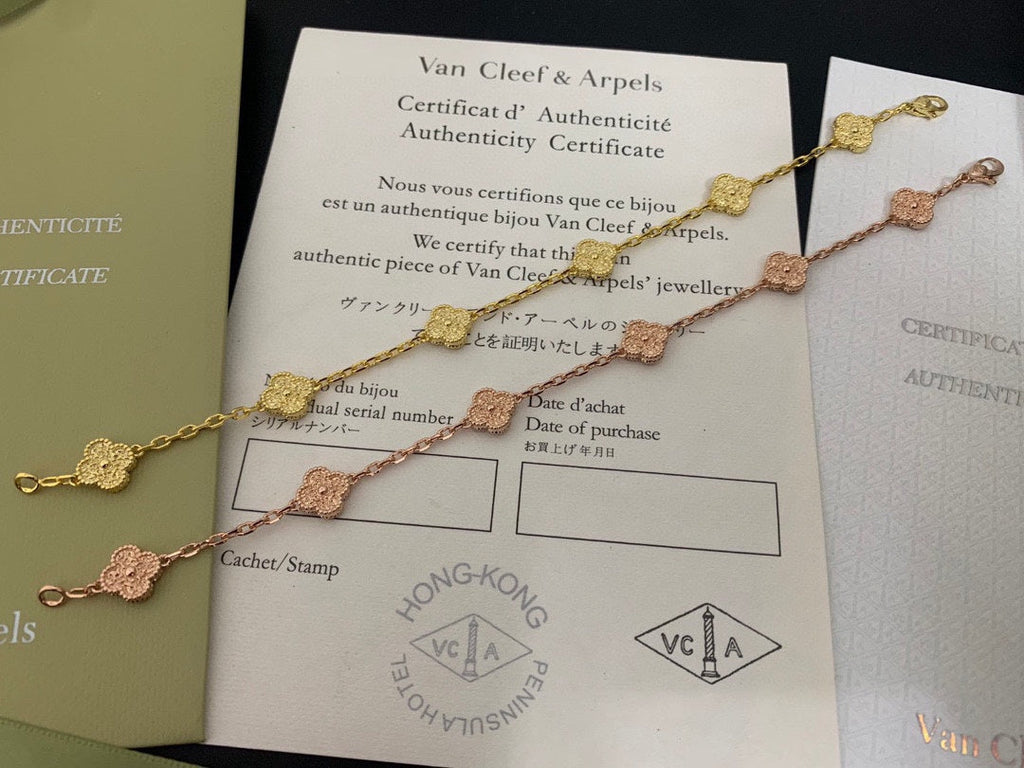 18K Van Cleef & Arpels Sweet Alhambra Six Motifs Bracelet