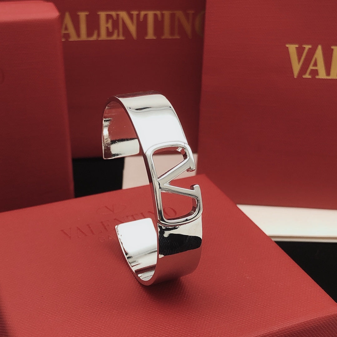 18K Valentino Vlogo Cuff Bracelet