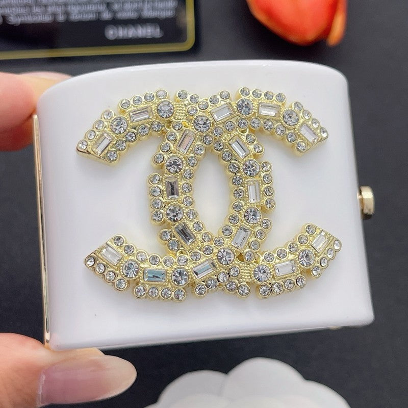 18K Chanel Pearl Diamond White Cuff Bracelet