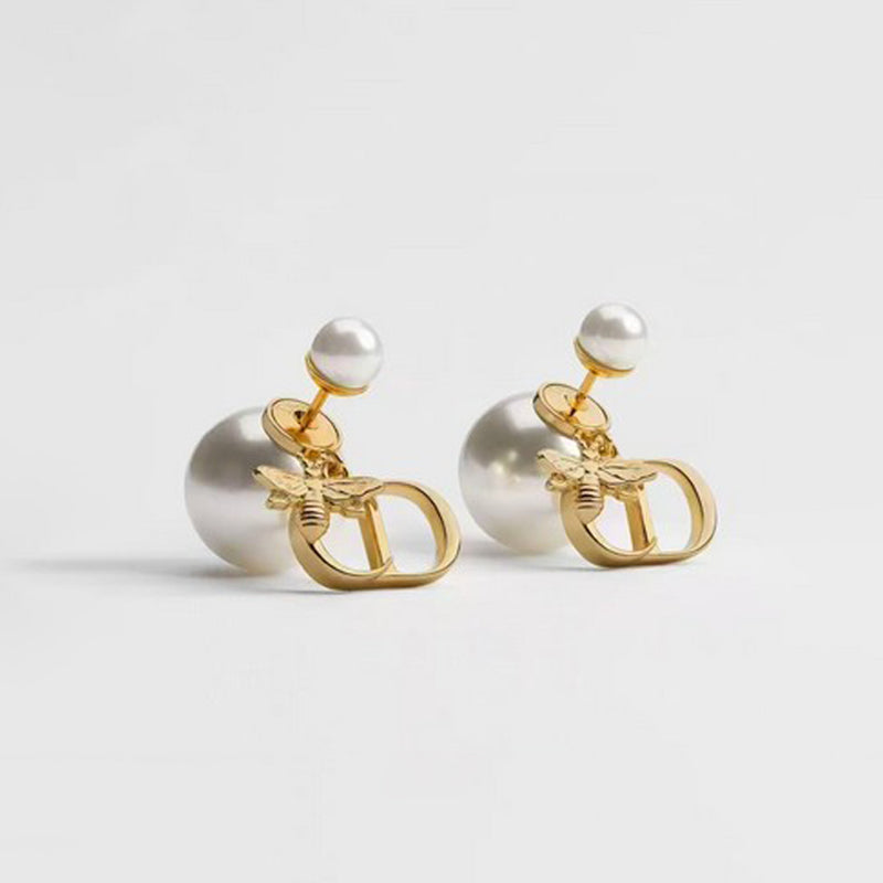 18K Dior Tribales Pearl Earrings